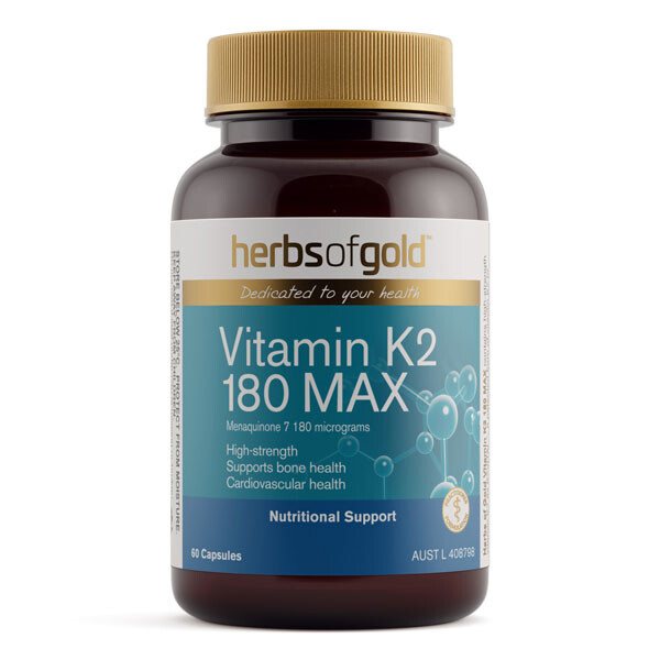 Vitamin K2 180 MAX by Herbs of Gold 60 caps